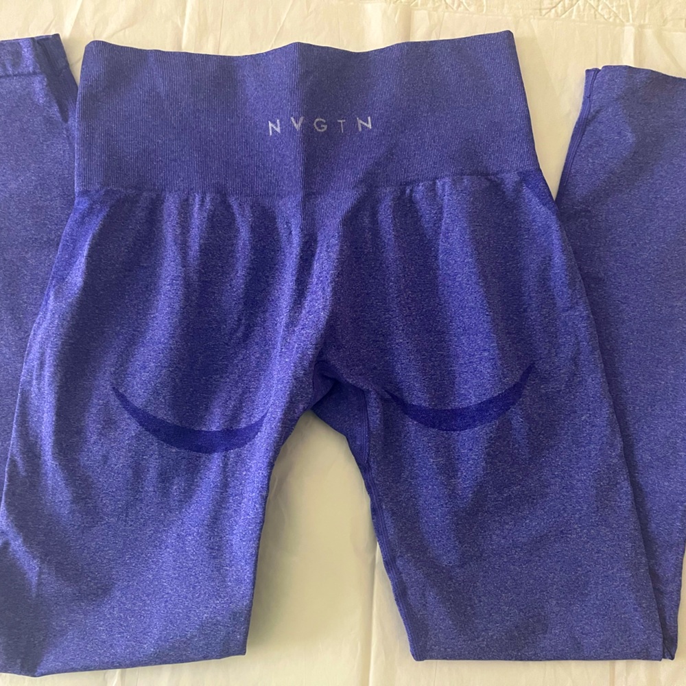 NVGTN Contour Seamless leggings in cobalt blue
